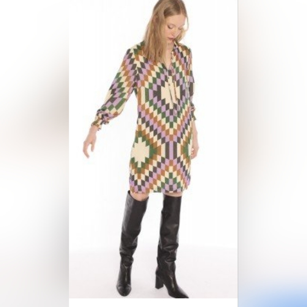 Antropologie Vilagallo Croydon Print Dress Sz. EU 42/US 12